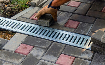 Gutter,,Gutter,,Drain,For,Water,After,Rain,On,The,Sidewalk.